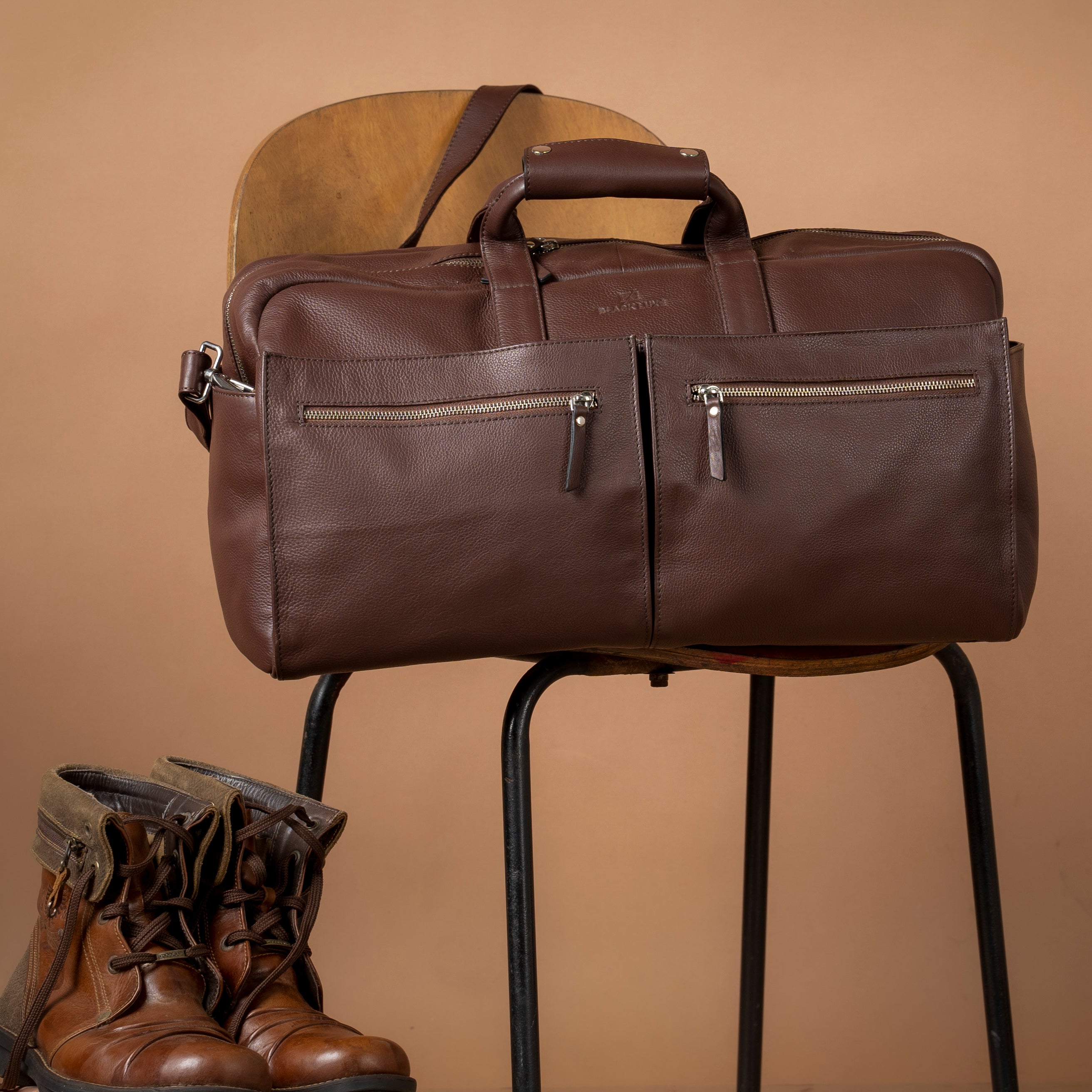 Leather Weekender Bag
