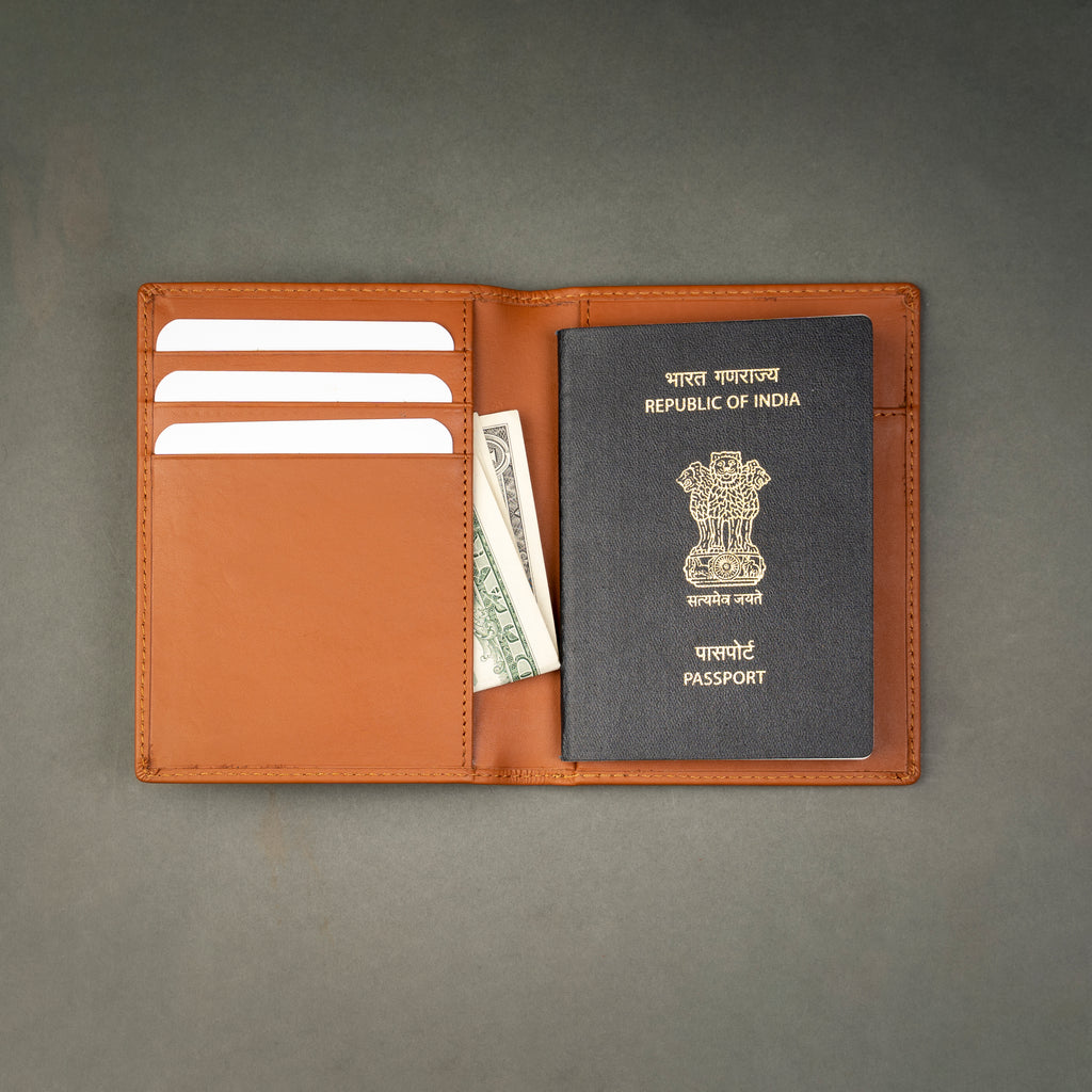 Leather Slim Passport Holder