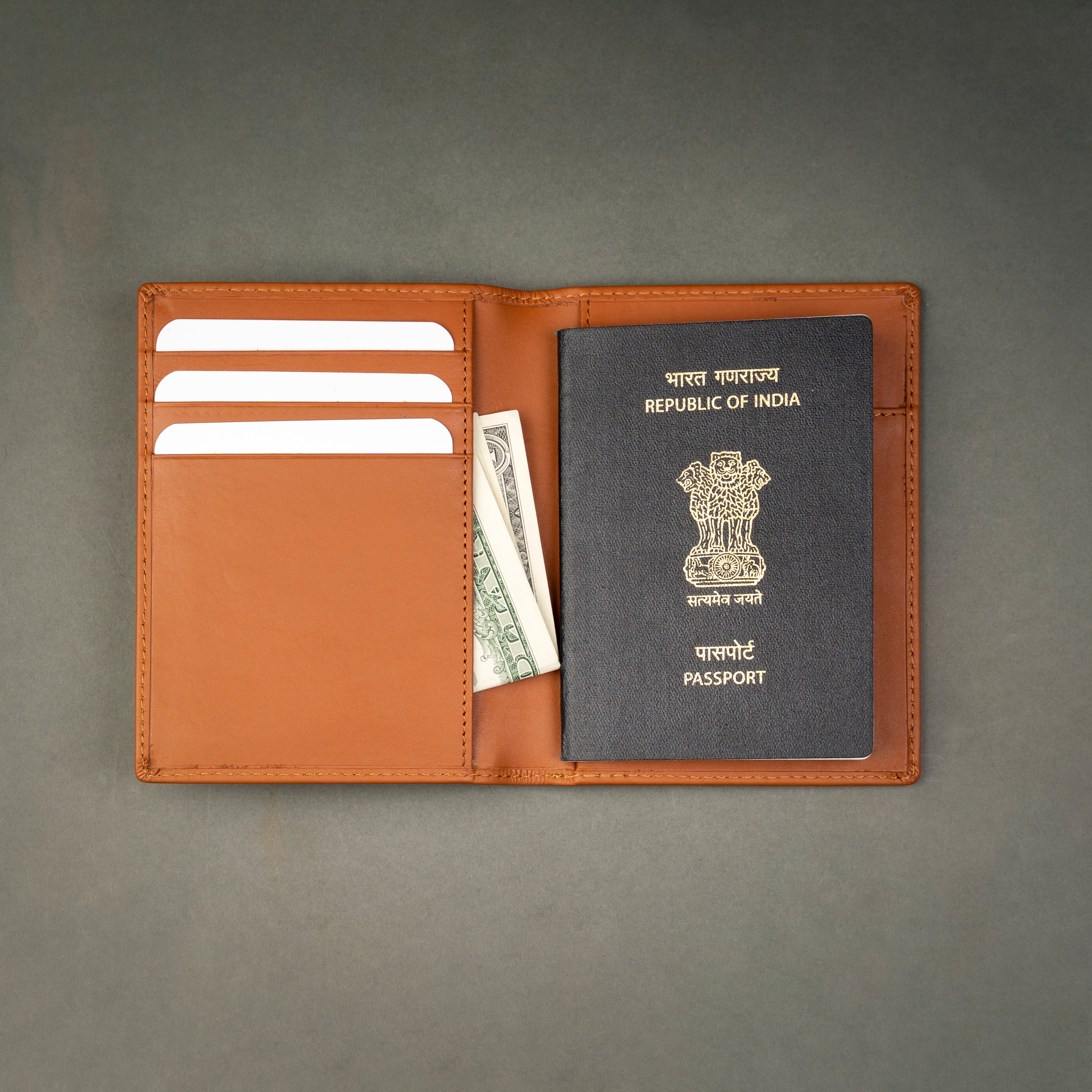 Leather Slim Passport Holder