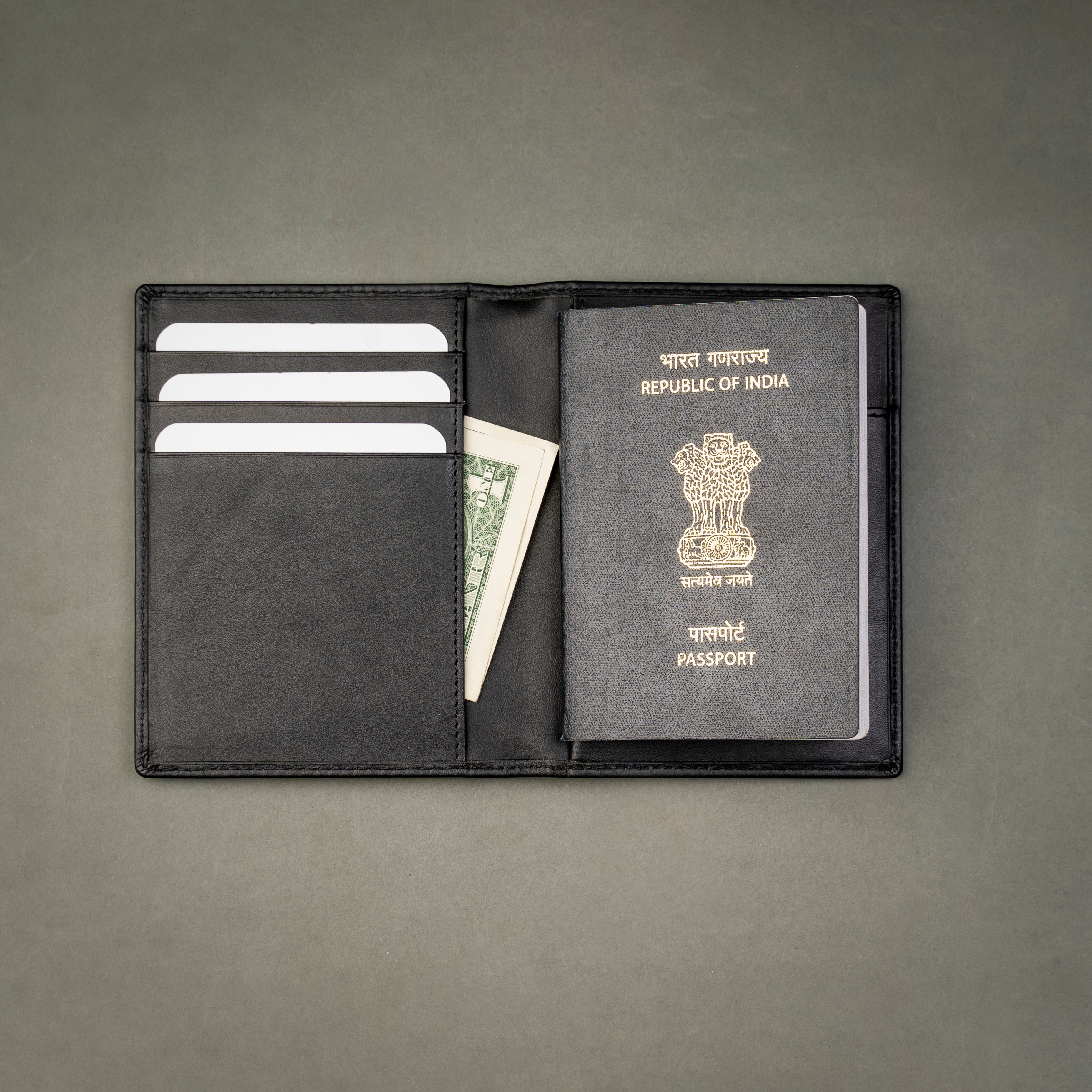 Leather Slim Passport Holder