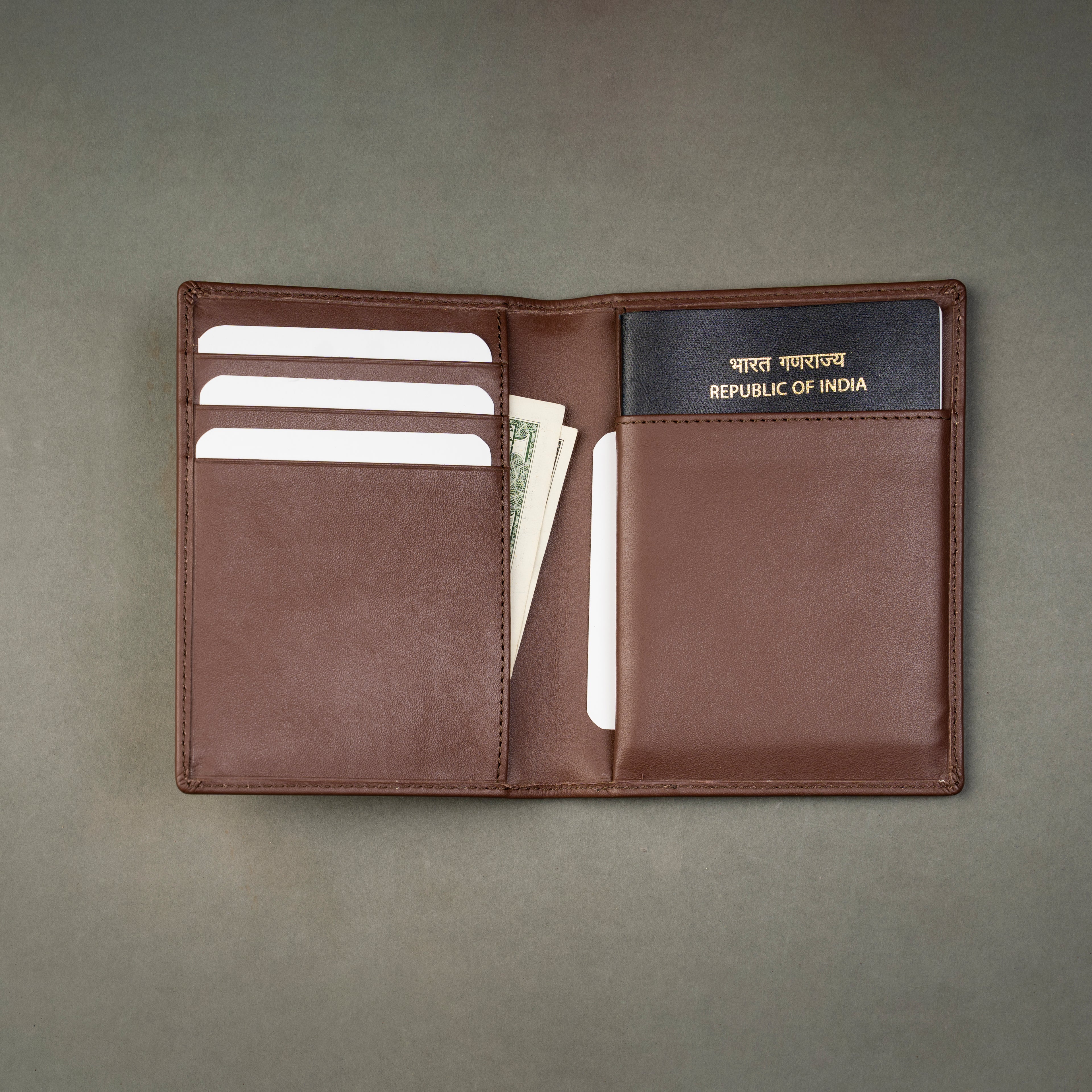 Leather Slim Passport Holder