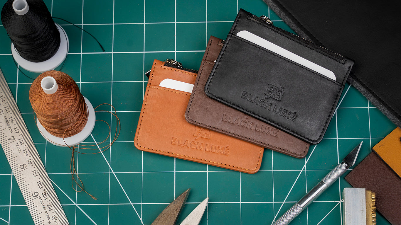 Leather Zip Coin Holder